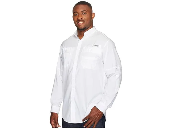 Columbia Men's Tamiami II LS Shirt - 4XT - White