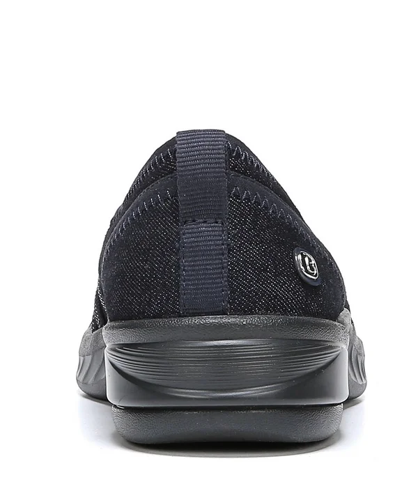 Bzees Women's Niche Slip On - Size: 8, Washed Denim Fabric