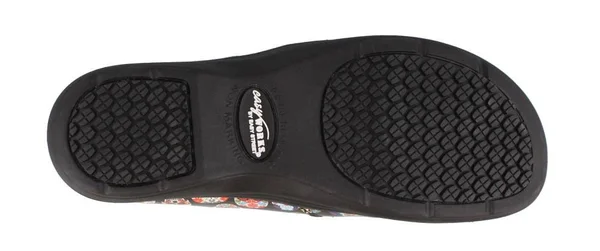 Easy Works by Easy Street Women's Bind Clogs - Skull Patent