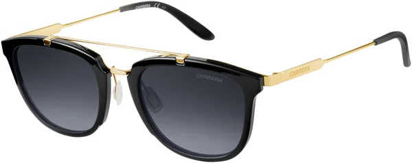 Carrera 127/S Sunglasses Shiny Black, Gold