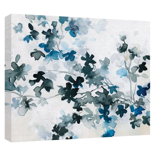 Blue Cherry Blossoms 36x22 x 24x22 Canvas Wall Art