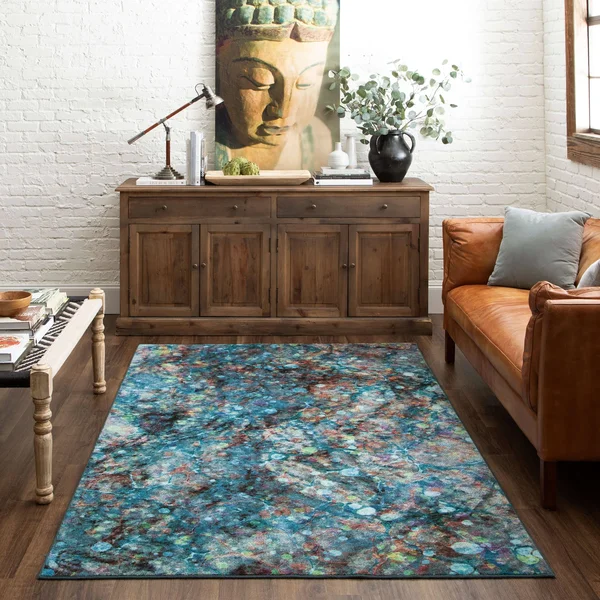 Mohawk Home Prismatic Layered Marble Rug - Grey, 2x3 ft