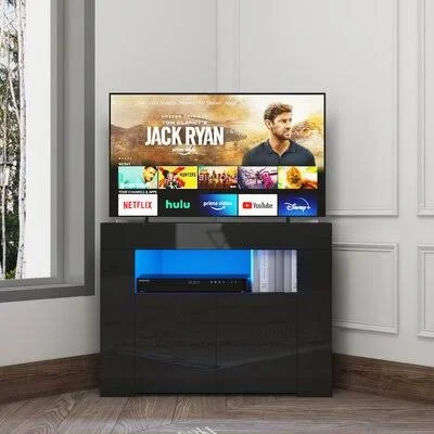 Heckscherville TV Stand for TVs Up to 40x22 Wrought Studio Color: Black