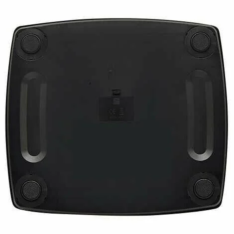 Glass Weight Tracking Scale with High Capacity 500lbs - Black