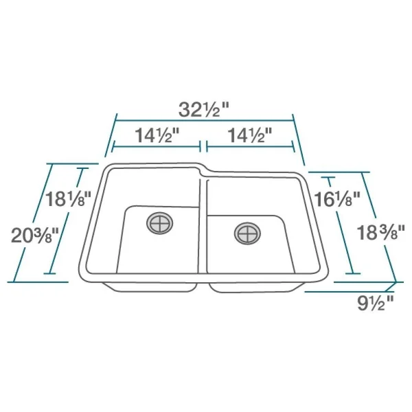 Mr Direct 801 White Sink Two Strainers