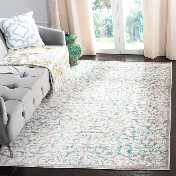 Safavieh Skyler Sky198D 5&1x22 x 7&6x22 Ivory - Blue Area Rug