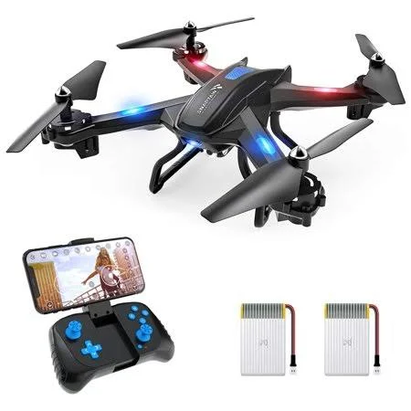 SNAPTAIN S5C WiFi FPV Drone with 720p HD Camera - Voice Control, Gesture Control RC Quadcopter for Beginners with Altitude Hold, 34 x 34 x 9.5 CM
