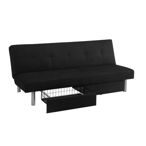 DHP Sola Convertible Sofa with Storage - Black