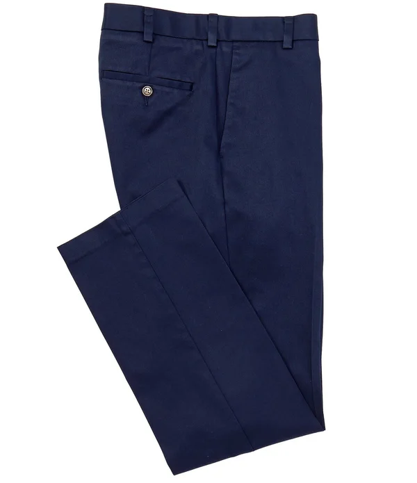 Roundtree Yorke TravelSmart CoreComfort Flat-Front Straight Fit Chino Pants - 38 30