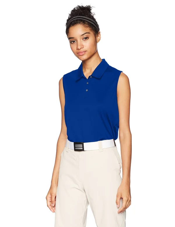 Adidas Golf Performance Sleeveless Polo (Collegiate Royal) Women's Sleeveless