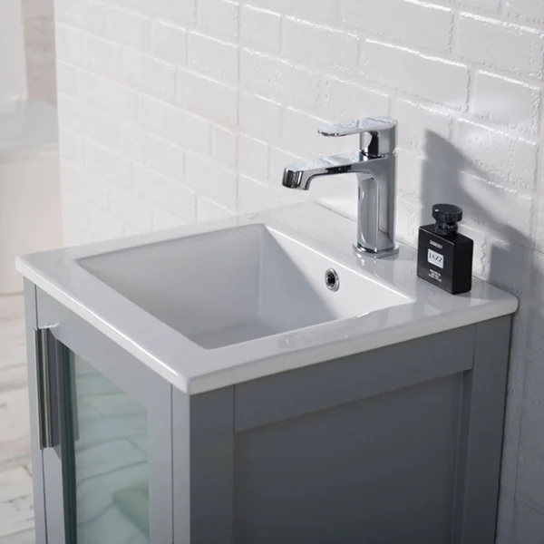 Blossom Sydney 16x22 Vanity Set with Mirror Metal Gray