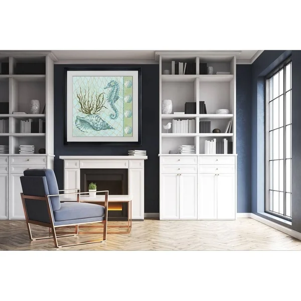 Under Sea I -Framed Giclee Print - 28x28