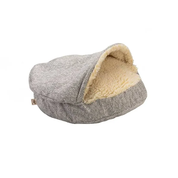 Snoozer Show Dog Collection Small Luxury Cozy Cave Bed - Tempest Indigo