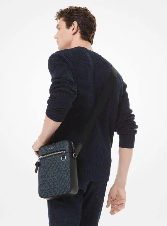 Michael Kors Henry Logo Flight Bag 33F9LHYC6U - One Size - Blue