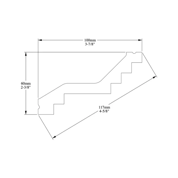 Orac Decor Orac Crown MOULDING 2-3/8-in x 78-in Primed Polyurethane Crown MOULDING in White, C400