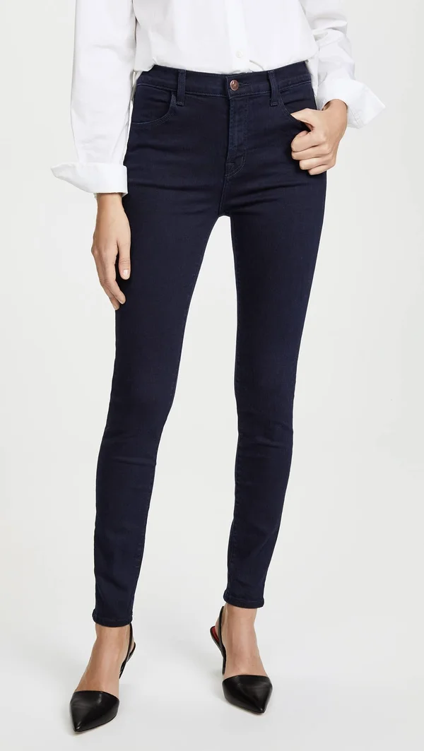 J Brand Maria High-Rise Skinny Jeans - Blue, Women's, 29
