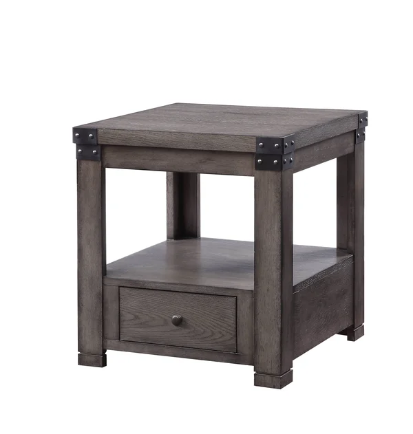 Acme Melville End Table Ash Gray