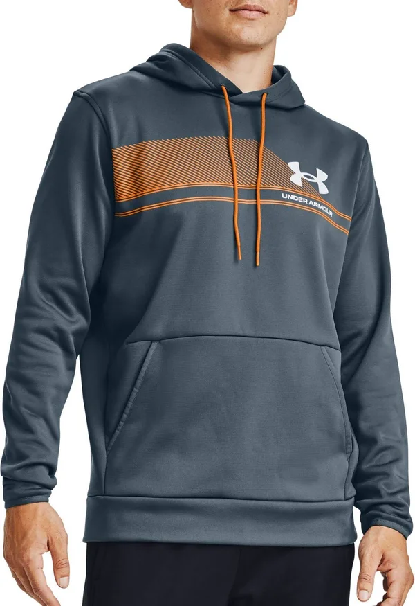 Under Armour Men's Armour Fleece Graphic Hoodie - Blue, LG
