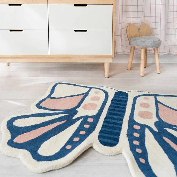 Nico & Yeye Butterfly Kids Rug