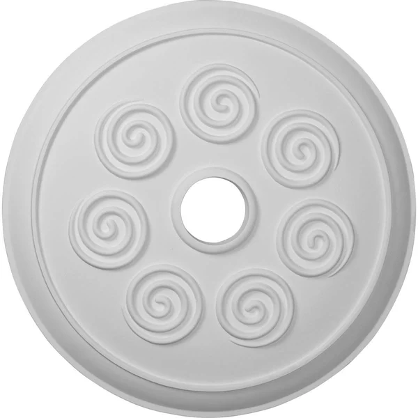 25 1/4x22OD x 4x22ID x 2x22P Spiral Ceiling Medallion (Fits Canopies Up to 4x22), Hand-Painted Gobi Desert Crackle