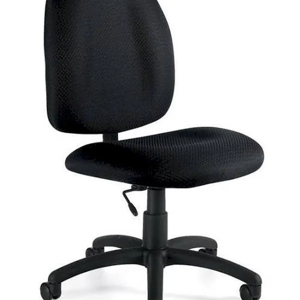 Offices to Go Armless Task Chair - Fabric - Black