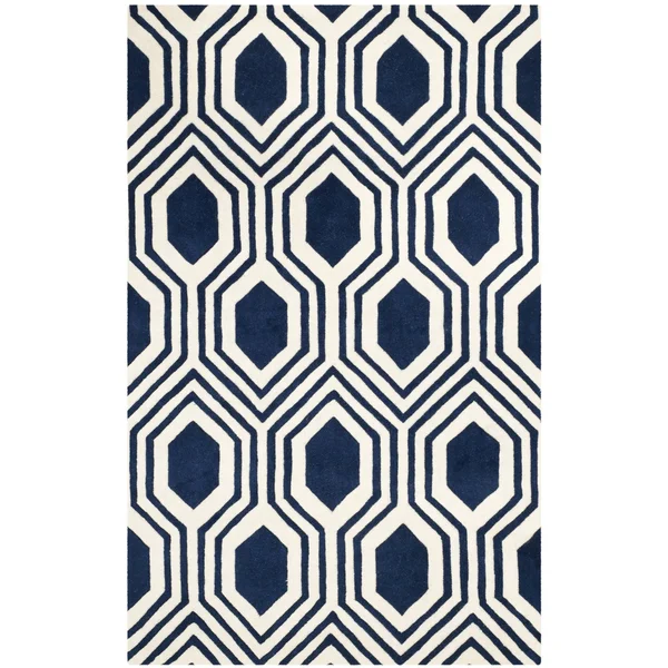 Safavieh 3' x 5' Chatham CHT760B Blue - Ivory Rug