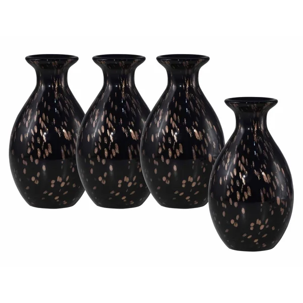Springdale 8x22H Novila 4-Piece Hand Blown Art Glass Vase Set