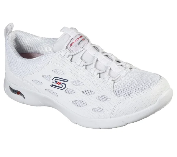 Skechers Arch Fit Refine White - Navy - Size 5.0