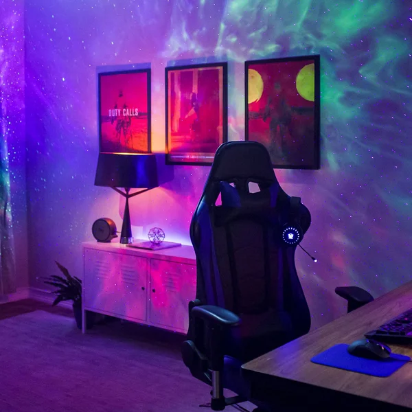 BlissLights Sky Lite 2.0 - RGB LED Laser Star Projector, Galaxy Blue Stars