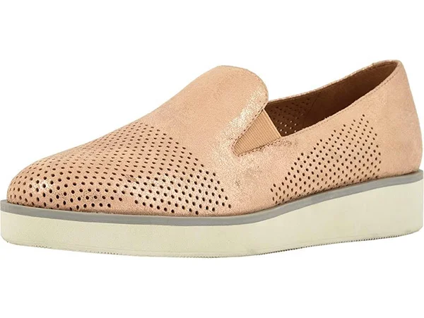 Softwalk Women's Whistle Slip On - Size: 9.5, Rose Gold Nubuck