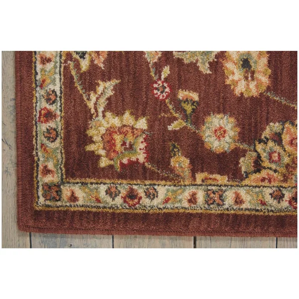 Kathy Ireland Ancient Times Area Rug (5&3x22 x 7&5x22 - Brown) - Nourison