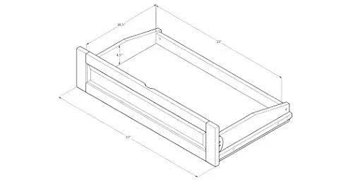 Kodiak Furniture Monterey Full Frame with Storage Drawers-Color:Barbados/Blue, Style:Linen Aqua Mattress