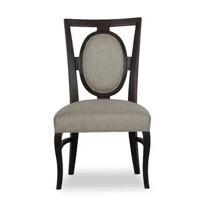 Barkley King Louis Back Side Chair Fairfield Chair 8789 Indigo/Charcoal
