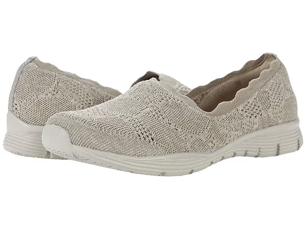 Skechers Women's Seager Bases Covered Slip On - Taupe