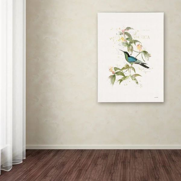 Trademark Art Katie Pertiet 'Colorful Hummingbirds IV' Canvas Art