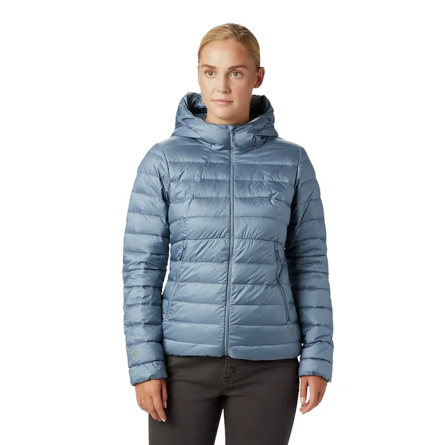 Mountain Hardwear Rhea Ridge Hooded Jacket - Women's Light Zinc - XL