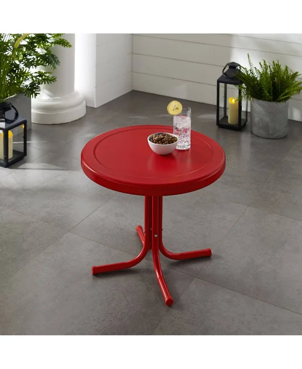 Crosley Retro Metal Side Table - Yellow