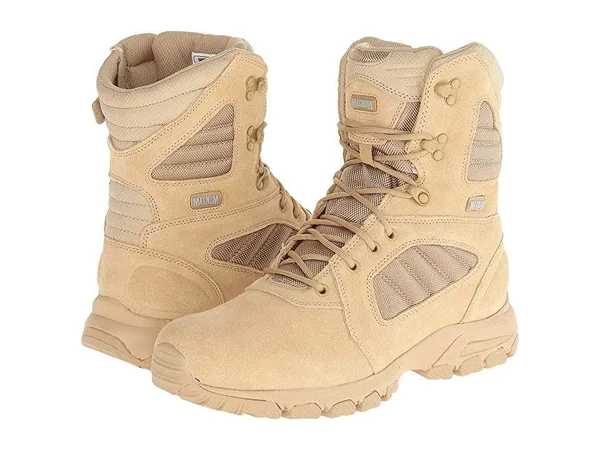Magnum Response III 8.0 Side Zip Men's Work Boots Desert Tan : 11.5 D - Medium