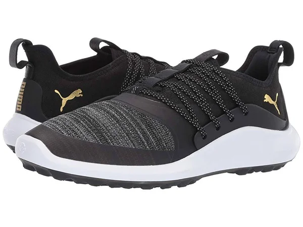 Puma Ignite NXT Solelace Men's Golf Shoes - 8.5, Black/Gold