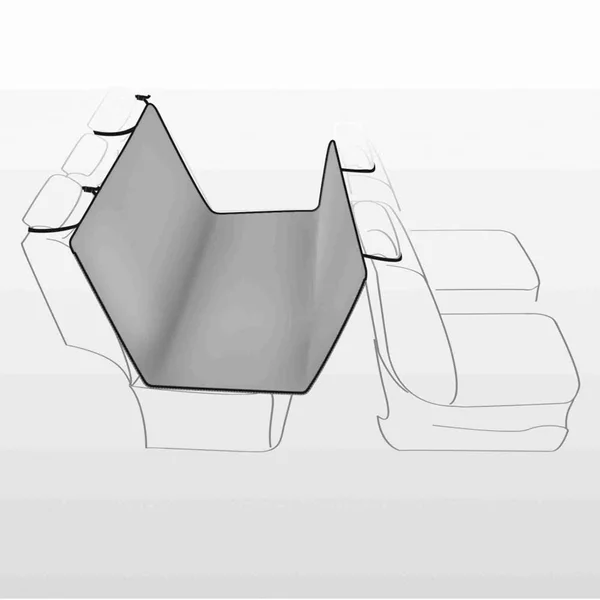 Trixie 1313 Protective Car Blanket - 1.45 × 1.60 M, Light Grey/ Black