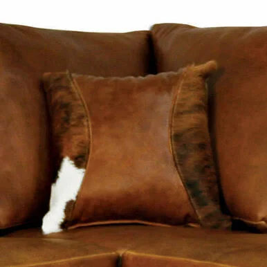 Outlaw Hair on Hide Throw Pillow - Lone Star Western Decor