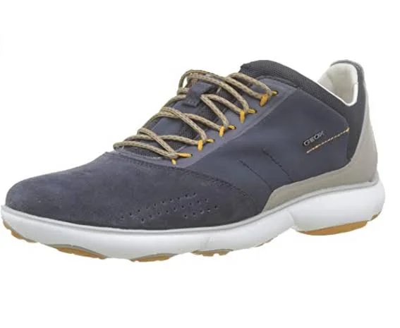 Geox U Nebula Mens Gray Suede Lace Up Low Top Sneakers Shoes