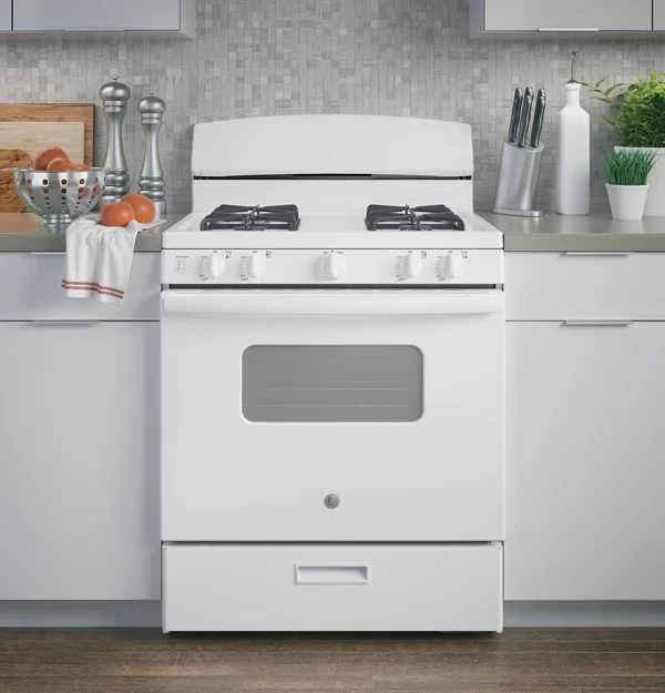 GE 30x22 Freestanding GAS Range White JGBS10DEMWW