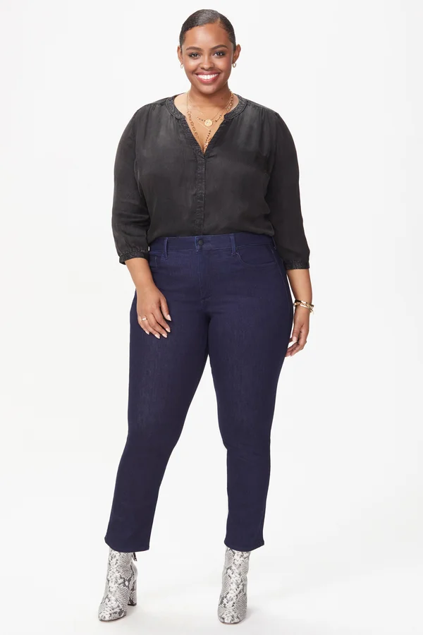 Nydj Women's Sheri Slim Jeans Petite in Rinse, Plus, Size: 22wp
