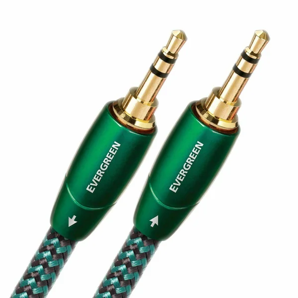 AudioQuest Evergreen Audio Interconnect Cable, 1.5m, Mini to Mini