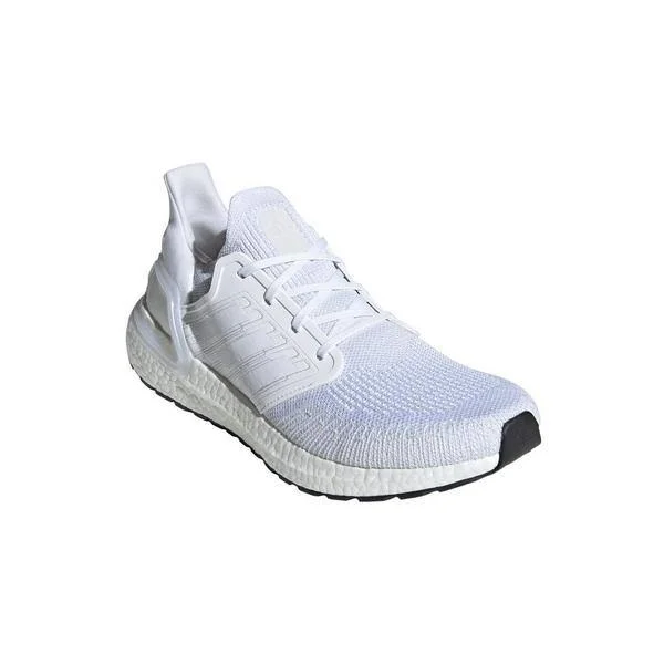 Men's Ultraboost 20 Running Shoes in White Size 10.0, Knit by Adidas