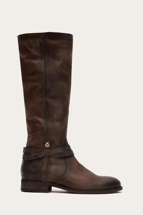Frye, Melissa Belted Tall, 5.5 US, Stone