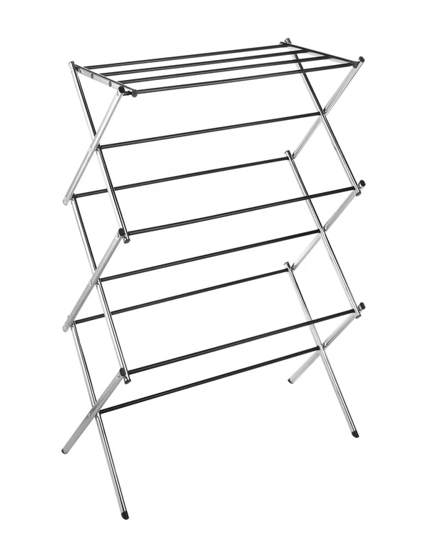 Whitmor Folding Clothes Drying Rack, Chrome