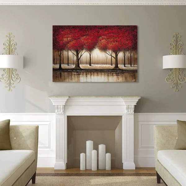 Gracewood Hollow Rio &Parade of Red Trees& Canvas Art (35x22 x 47x22)
