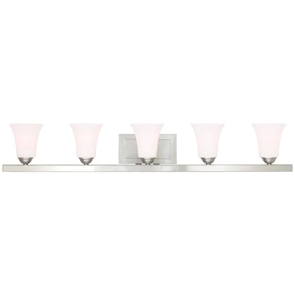 Livex Lighting 6485-04 Ridgedale 5-Light Bath Vanity, Black